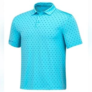 Under Armour Men’s Playoff 2.0 Bloom Print Golf Polo Blue size Large NWT